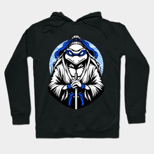 Great Turtle Samurai White Hoodie